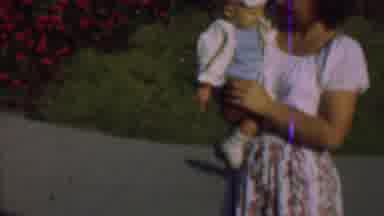San Diego California USA-1961: Family Enjoying Time Together in Garden