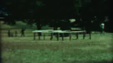 Farragut State Park Idaho USA (1967): Multiple People At The Park Celebrating