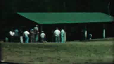 Farragut State Park Idaho USA (1967): Sean Of A Golf Or Sport Pavilion With People