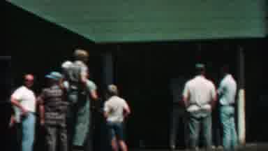 Farragut State Park Idaho USA (1967): Men And Children Gathered Together Looking