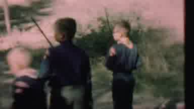 Farragut State Park Idaho USA (1967): Two Boys In Boy Scout Uniforms Standing In