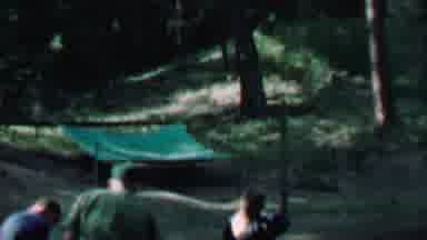 Farragut State Park Idaho USA (1967): Family Fishing At A Pond