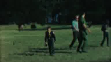 Farragut State Park Idaho USA (1967): Men & Boys Walking Across Grass