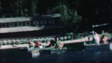 Farragut State Park Idaho USA (1967): People In Jon Boats Rowing To Shore