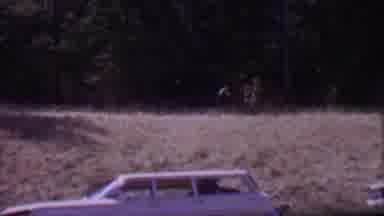 Farragut State Park Idaho USA (1967): People Walk Along A Field While 1950'S Cars