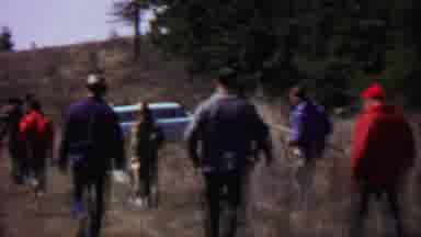 Farragut State Park Idaho USA (1967): Group Of Men In A Field Walk Towards A Paved