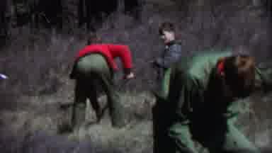 Farragut State Park Idaho USA (1967): Multiple People Burrying Something