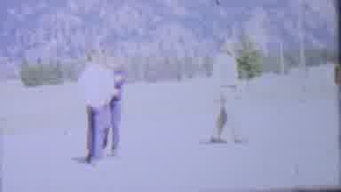 Farragut State Park Idaho USA (1967): Four Men Are Outside And One Points Up