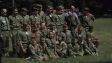 Farragut State Park Idaho USA (1967): Boy Scouts Taking A Group Picture.