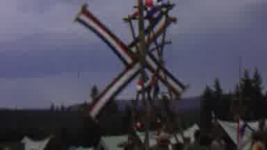 Farragut State Park Idaho USA (1967): Dutch Windmill Spinning At A Festival