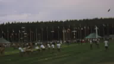 Farragut State Park Idaho USA (1967): Friendly Football Game At A Fairground