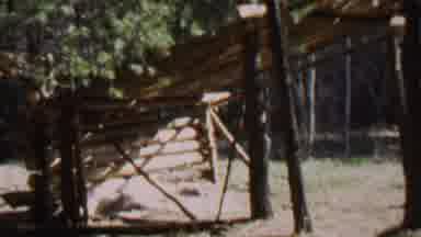 Farragut State Park Idaho USA (1967): Lean To Built In The Woods