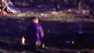 Farragut State Park Idaho USA (1967): People Outside At A Campsite