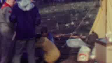 Farragut State Park Idaho USA (1967): Young Boys Camping Outside.