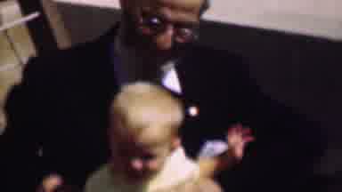 San Diego California USA (1961): Dad With Baby