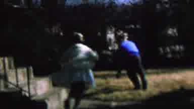 St Louis Missouri USA (1964): Boy And Girl Playing In The Yard
