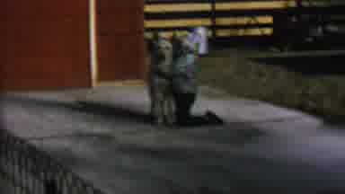 St Paul Minnesota USA (1962): A Kneeling Lady Hugs Or Holds A Dog While The Dog