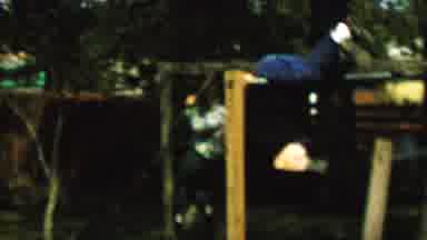St Paul Minnesota USA (1962): Two Children Playing On Playground Equipment