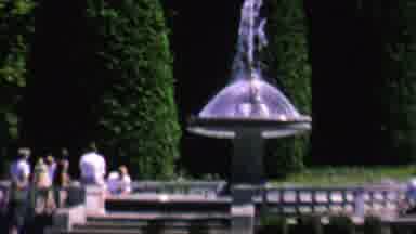 St Paul Minnesota USA (1962): Water Fountain Spewing In The Middle Of A Park