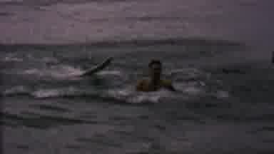 St Paul Minnesota USA (1962): Three People Riding In A Boat And One Man In The
