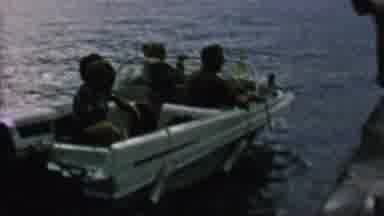 St Paul Minnesota USA (1962): People On A Boat Going Towards The Pier Getting