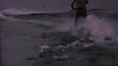 St Paul Minnesota USA (1962): Waterskiing The Lake With A Rope Tow