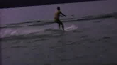 St Paul Minnesota USA (1962): Woman Skiing Behind A Moving Boat