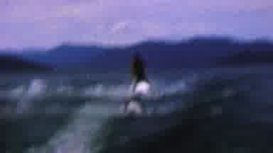 St Paul Minnesota USA (1962): Water Skiing Between Picturesque Mountains