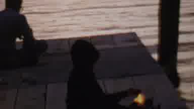 St Paul Minnesota USA (1962): Homeless People Keeping Themselves Warm At The Dock