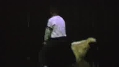 St Paul Minnesota USA (1962): Boy Riding Cow In The Dark