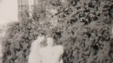 Trenton New Jersey USA-1937: Women Walking Through A Neighborhood With Lush