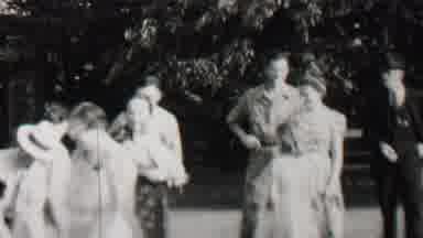 Trenton New Jersey USA-1937: Family Gathering in Park