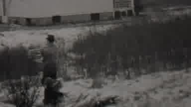 Trenton New Jersey USA (1937): Man Shoveling Snow While Man And Boy Gathering And