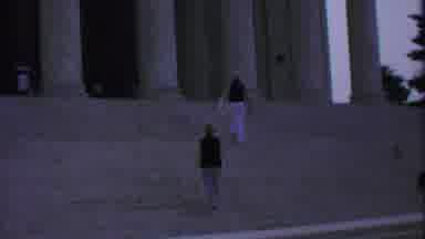 Washington DC USA (1969): People Walking Next To A Building Up The Stairs