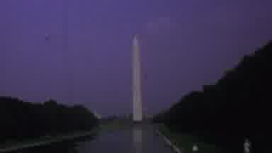 Washington DC USA (1969): Washington Monument In Washington Dc Seen At Dusk Across