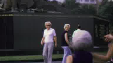 Washington DC USA (1969): Vintage Footage Of Old White Ladies Greeting Each Other