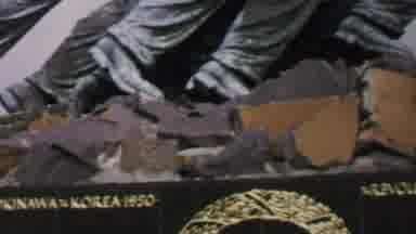 WASHINGTON DC USA-1969: Korea Conflict Monument Close-Up