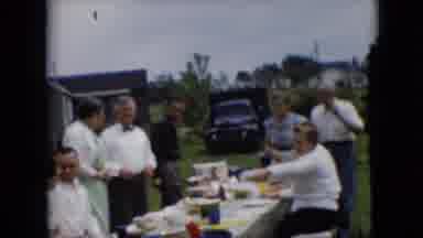 Pennsylvania (1957): Older Generation Of People Enjoying An Outdoor Picnic.