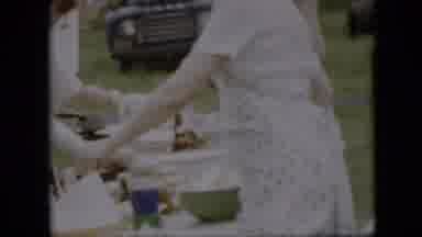Pennsylvania (1957): Women Setting Up A Picnic
