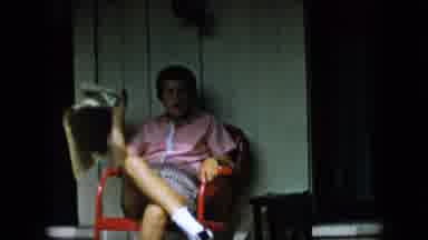 Pennsylvania (1957): A Boy Sitting On The Porch And Chewing Gum.