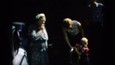 Pennsylvania (1957): Parents And Children Greeting Older Person In Driveway