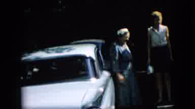 Pennsylvania (1957): Filming The Car With The Girls And Lady With The Mr Car Owner