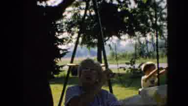 Pennsylvania (1957): An Elderly Woman Talks While She Eats Outdoors As A Boy Plays