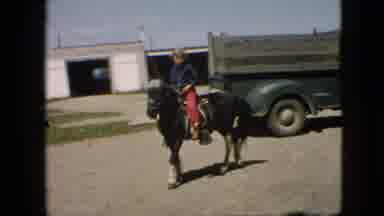 Pennsylvania (1957): Young Boy Riding A Pony