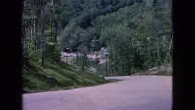 Niagra Falls New York (1964): Tree Line On A Mountain Street.