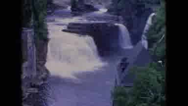 Niagra Falls New York (1964): A Viewing Of The White Raging Waters Through The