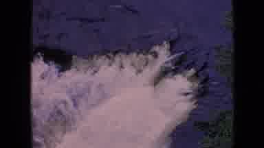 Niagra Falls New York (1964): Very Striking Waterfall Surrounded By Deep Blue-Hued