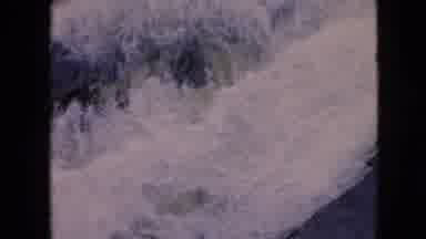Niagra Falls New York (1964): Glistening River Appears White As Ripples Form