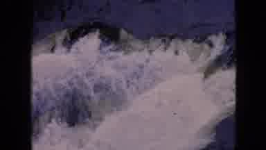 Niagra Falls New York (1964): Rushing Water In A Waterfall With Multiple Rapids