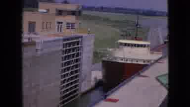 Niagra Falls New York (1964): A Ship Is Arriving A Shore.